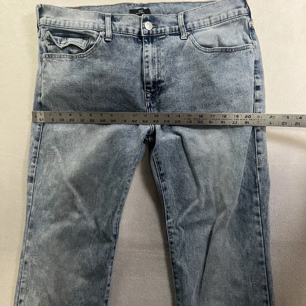 True Religion Billy Relaxed Bootcut Jeans Men's 38x33 Blue Flap Pockets USA Made